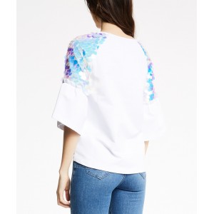 Camiseta-sudadera con lentejuelas